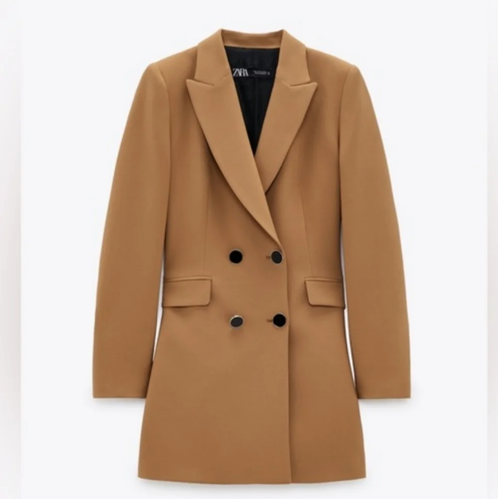 Zara double breasted long blazer size S - Picture 13 of 16